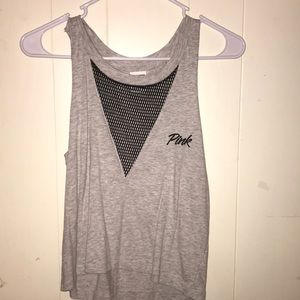 Light grey,muscle tank.